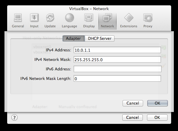 Network VM Host-Only Adapters
