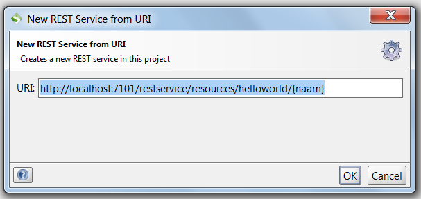 Create a REST service from an URI