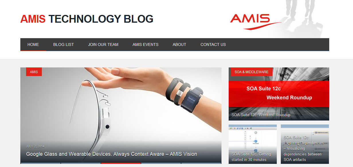 AMIS celebrates the 10th anniversary of the Technology Blog