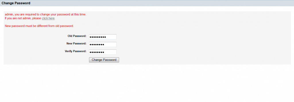 OAC12c: First-time login needs password change