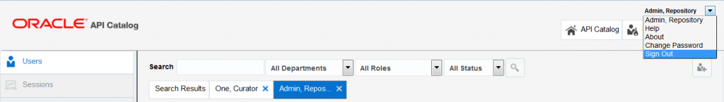 OAC12c: Switching User by signing out of OAC console