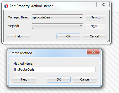 Creating new action listener for button