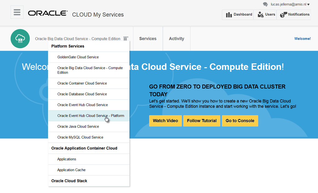 Apache Kafka On The Oracle Cloud My First Experiences With Oracle Event Hub Cloud Service Amis Data Driven Blog