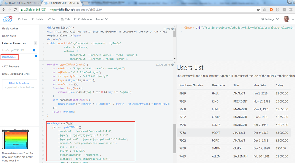 Google Bar Chart Example Jsfiddle