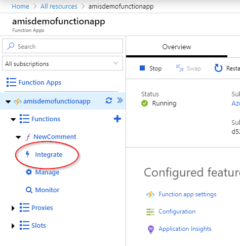 Using bindings to connect Azure Functions to Azure Queue Storage