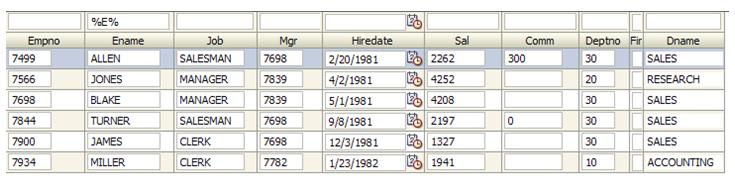 JDeveloper 11g â€“ Dynamic (and I mean really dynamic) Tables with ADF Faces Rich Components adffaces richtable1