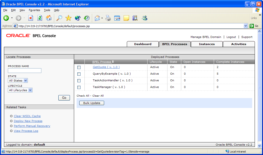 Метод oracle bpel services datacontrol data dataobjectmap approve не поддерживается