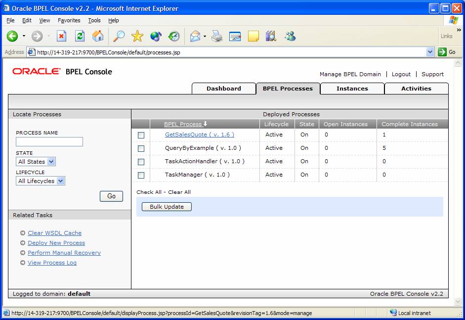 Метод oracle bpel services datacontrol data dataobjectmap approve не поддерживается