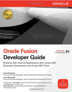 Bookreview Oracle Fusion Developer Guide Amis Oracle