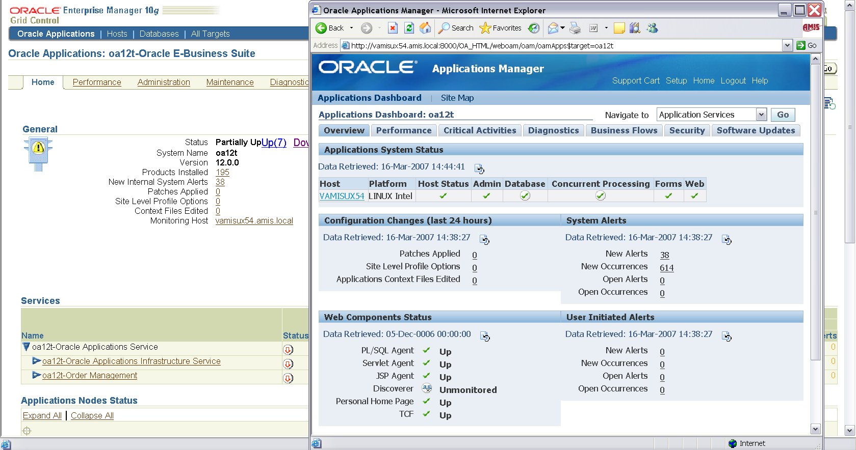 Oracle E-Business Suite R12 with OEM10G